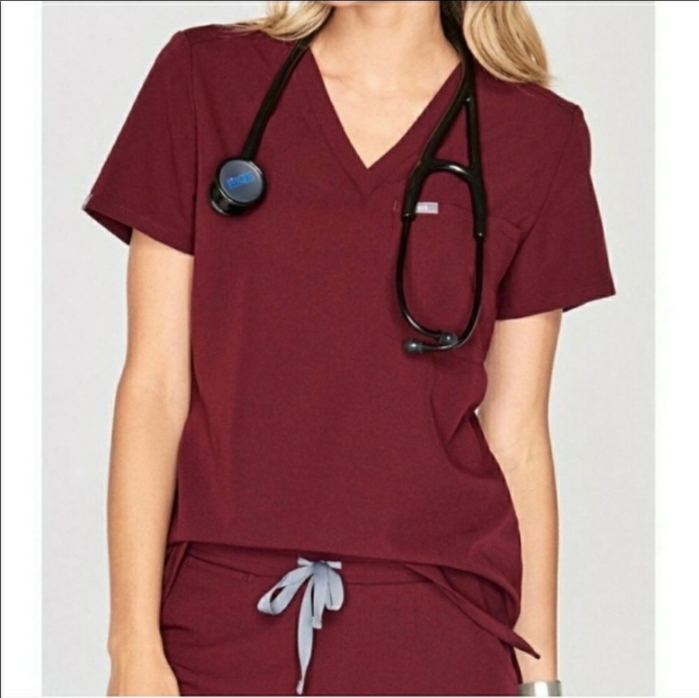 ISO burgundy Fig Scrubs